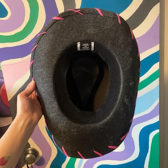 Kuromi Flames Woven Cowboy Hat - Picture 2 of 6